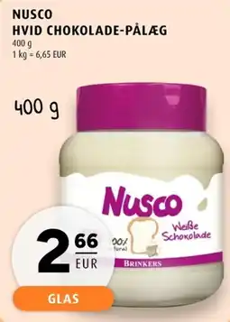 Scandinavian Park Nusco hvid chokolade-pålæg erbjuda