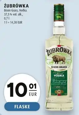 Scandinavian Park Zubrowka bison grass vodka erbjuda
