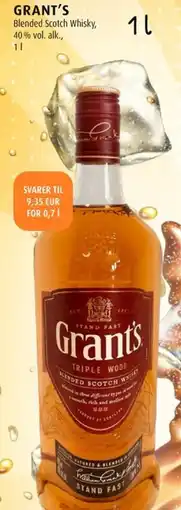 Scandinavian Park Grants blended scotch whisky erbjuda