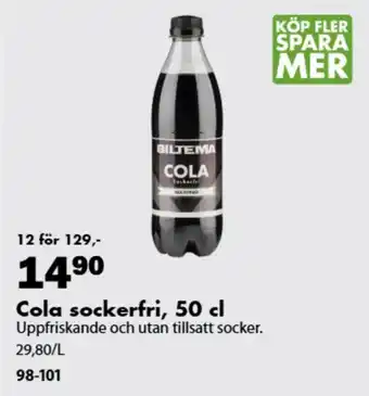 Biltema cola sockerfri