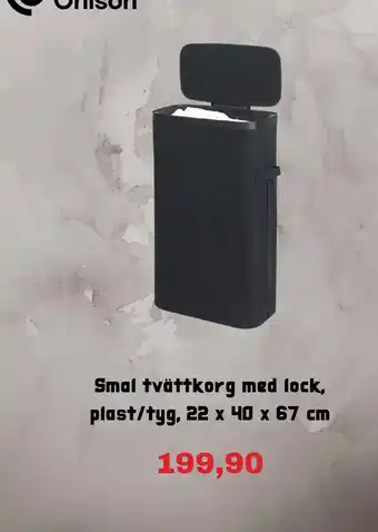 Onison smal tvättkorg med lock