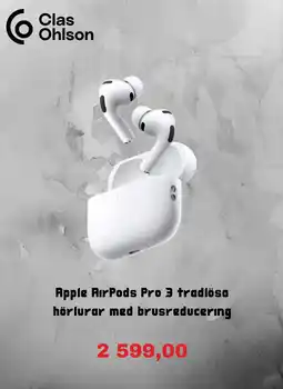 Clas Ohlson Apple AirPods Pro 3 erbjuda