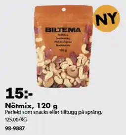Biltema Biltema nötmix erbjuda
