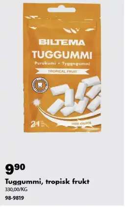 Biltema Biltema tuggummi tropisk frukt erbjuda