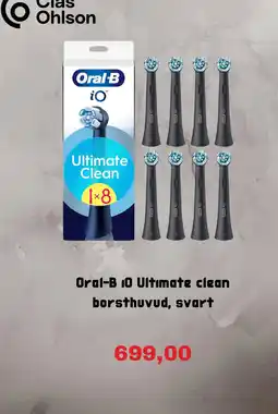 Clas Ohlson Oral-B iO Ultimate clean borsthuvid, svart erbjuda