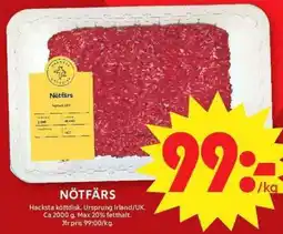 ICA Maxi Nötfärs erbjuda
