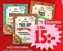 ICA Maxi Ica taco kryddmix erbjuda