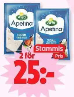 ICA Maxi Arla Apetina Original White Cheese erbjuda