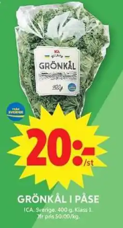 ICA Maxi ICA grönkål erbjuda