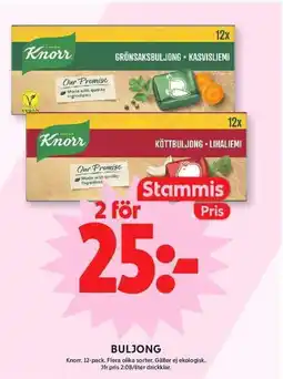 ICA Maxi Knorr buljong erbjuda