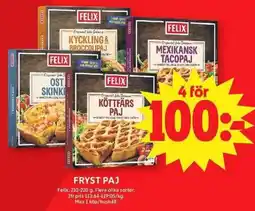 ICA Maxi Felix frystpaj erbjuda