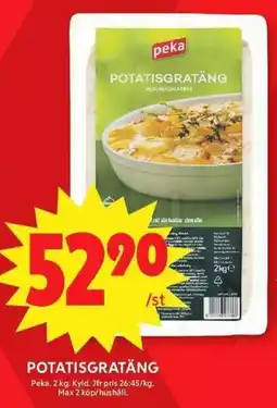 ICA Maxi Peka potatisgratäng erbjuda