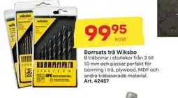Byggmax Borrsats trä Wiksbo erbjuda