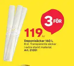 Byggmax Deponisäckar 160 L erbjuda