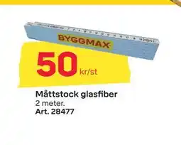 Byggmax Måttstock glasfiber erbjuda