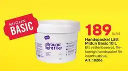 Byggmax Handspackel Lätt Midun Basic 10 L erbjuda