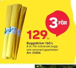 Byggmax Byggsäckar 160 L erbjuda