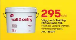 Byggmax Vägg- och Takfärg Midun Basic 10L erbjuda