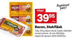 City Gross Tulip Bacon, Stekfläsk erbjuda