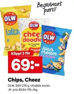 City Gross Olw chips cheez erbjuda