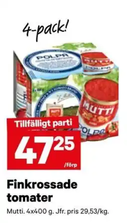 City Gross Mutti finkrossade tomater erbjuda