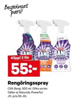 City Gross Cillit Bang rengöringsspray erbjuda