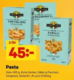 City Gross Zeta Pasta erbjuda
