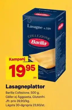 City Gross Barilla lasagneplattor erbjuda