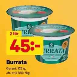 City Gross Garant burrata erbjuda