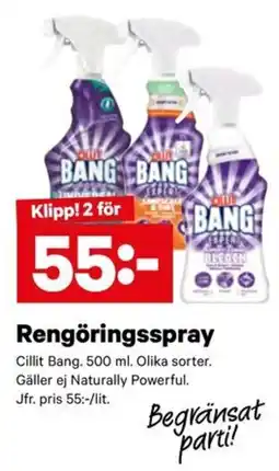 City Gross Cillit Bang erbjuda