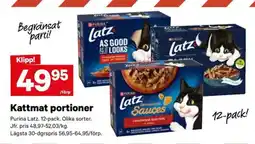 City Gross Purina Latz kattmat portioner erbjuda