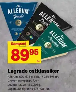 City Gross Allerum lagrade ostklassiker erbjuda