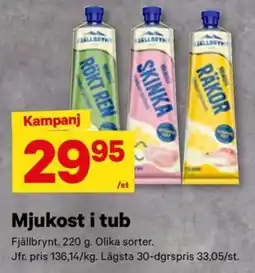 City Gross Fjällbrynt mjukost i tub erbjuda