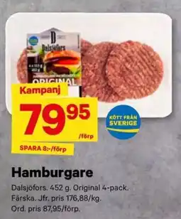City Gross Hamburgare erbjuda