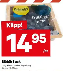 City Gross Blåbär i ask erbjuda