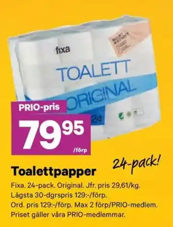 Fixa toalettpapper