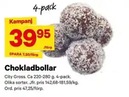 City Gross Chokladbollar erbjuda