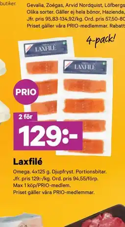 City Gross Laxfilé, Pris i appen erbjuda