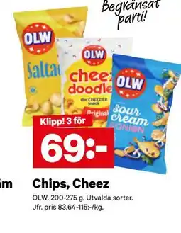 City Gross Chips, Cheez erbjuda