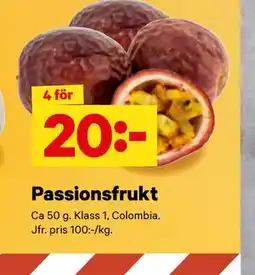 City Gross Passionsfrukt erbjuda