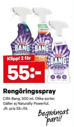 City Gross Rengöringsspray erbjuda
