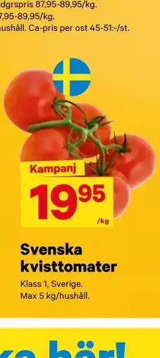 City Gross Svenska kvisttomater erbjuda