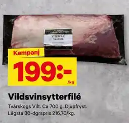 City Gross Vildsvinsytterfilé erbjuda