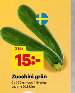 City Gross Zucchini grön erbjuda