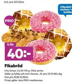 City Gross Fikabröd, Pris i appen erbjuda