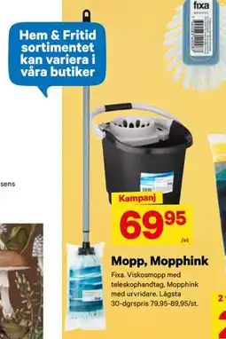 City Gross Mopp, Mopphink erbjuda