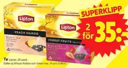 ICA Supermarket Lipton black tea erbjuda