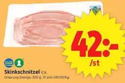 ICA Supermarket Ica skinkschnitzel erbjuda