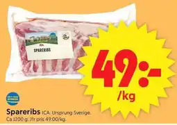 ICA Supermarket Ica spareribs erbjuda