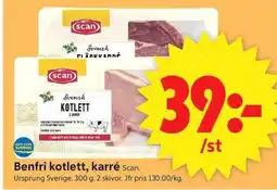 ICA Supermarket Scan benfri kotlett karré erbjuda